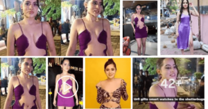 Read more about the article Urfi Javed steps out in Mumbai in a ‘simple’ cut-out dress – See photos